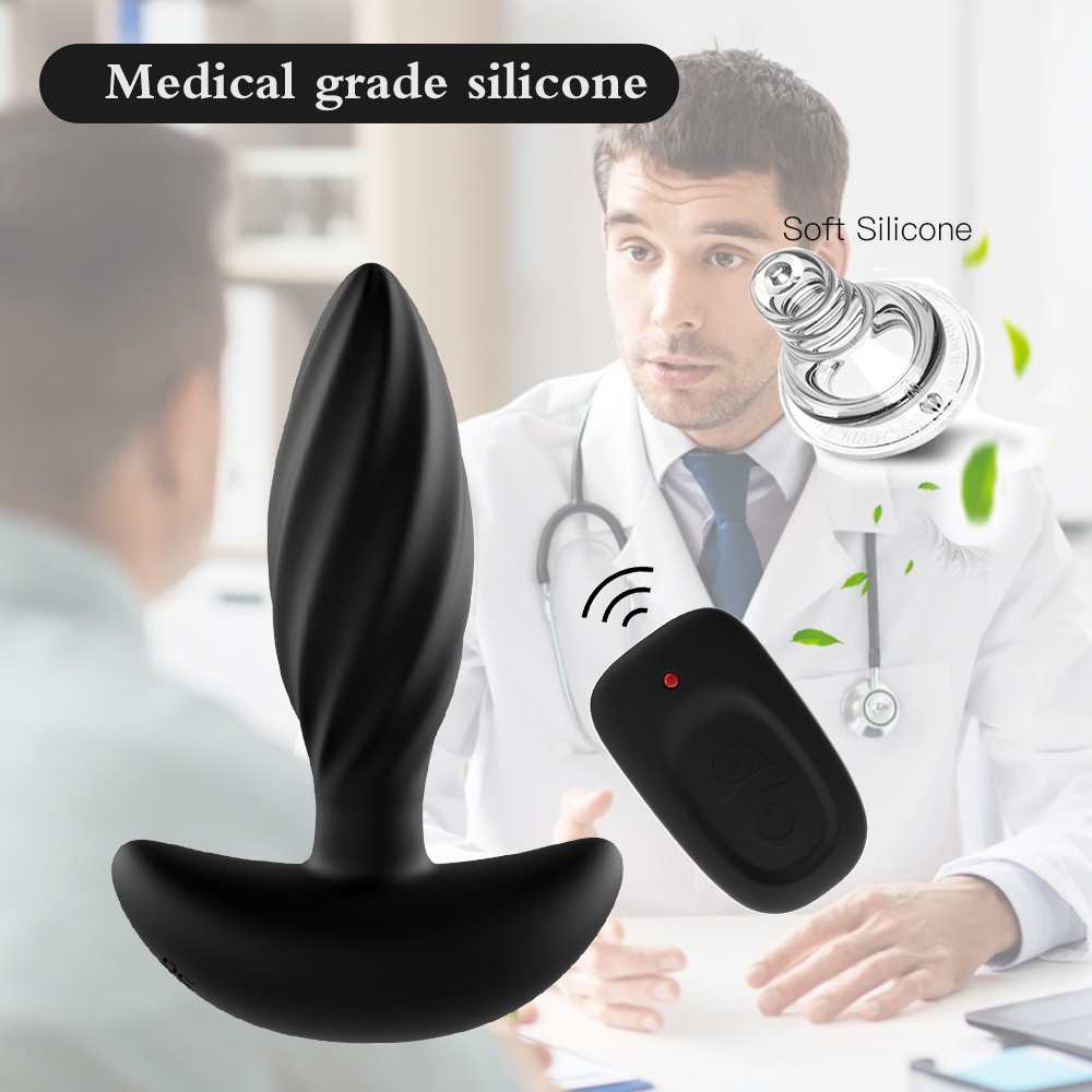 Draadloze afstandsbediening vibrerende anale plug