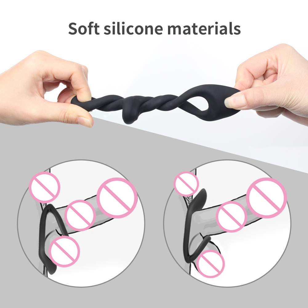 Siliconen cockring en liefdesring