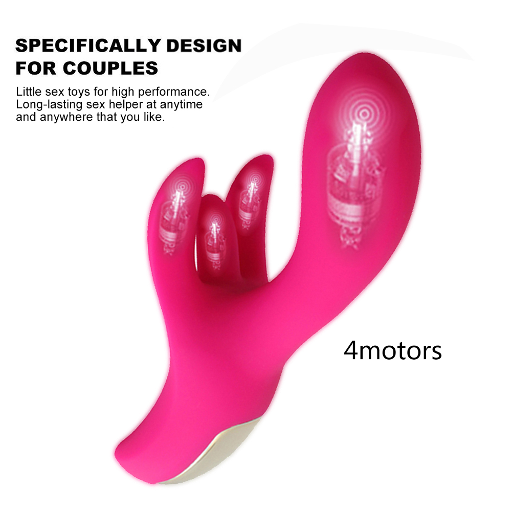 Triple Motor G-Spot en clitorisvibrator voor dames