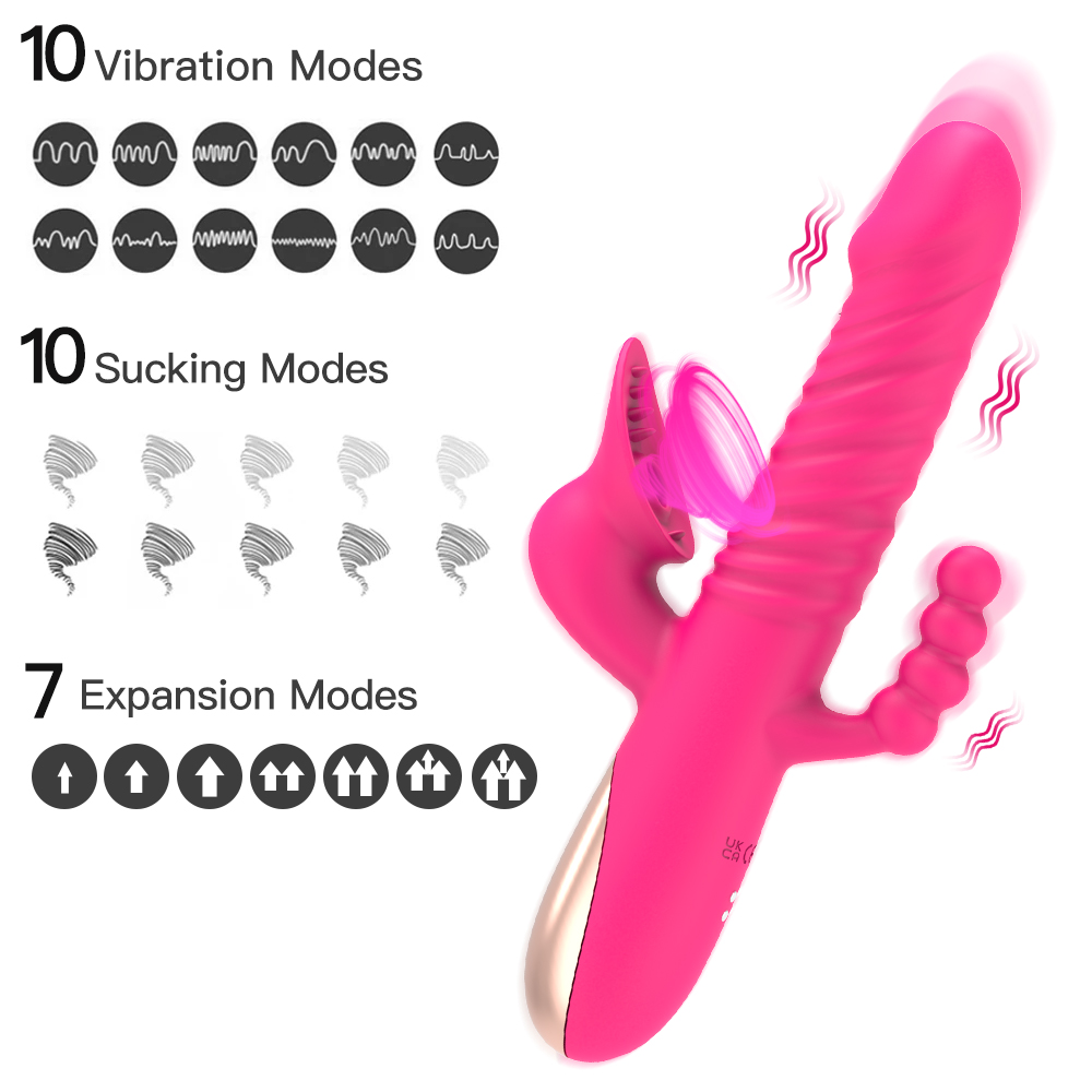 Zuigende konijnenvibrator