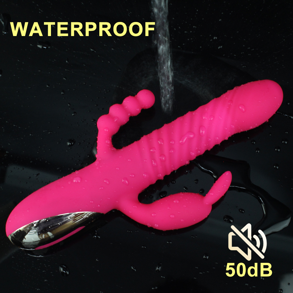 Konijnvibrator met dubbele actie