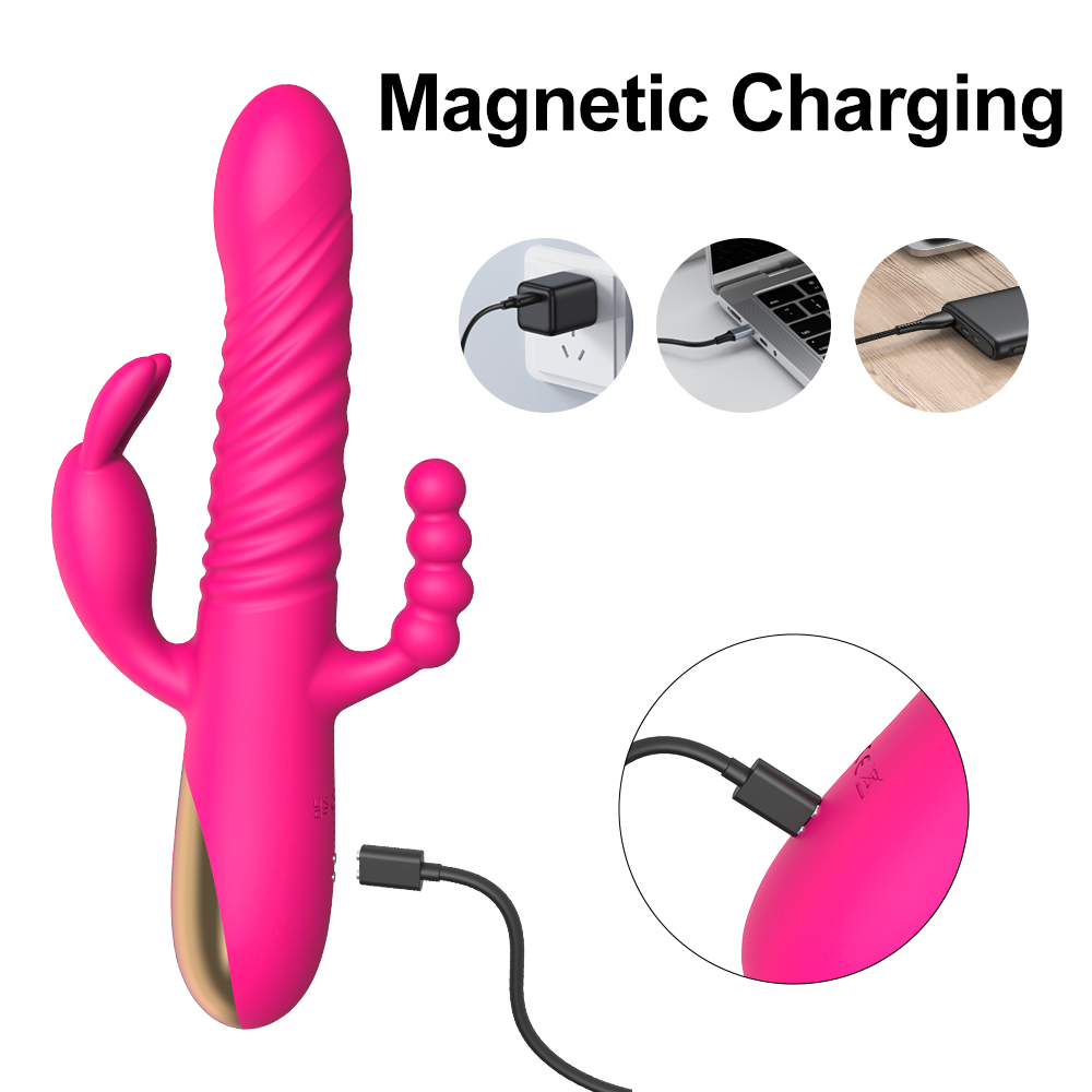 Konijnvibrator met dubbele actie