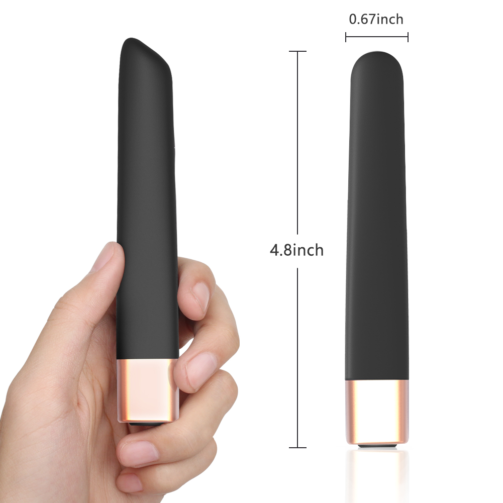 Slanke oplaadbare siliconen kogelvibrator