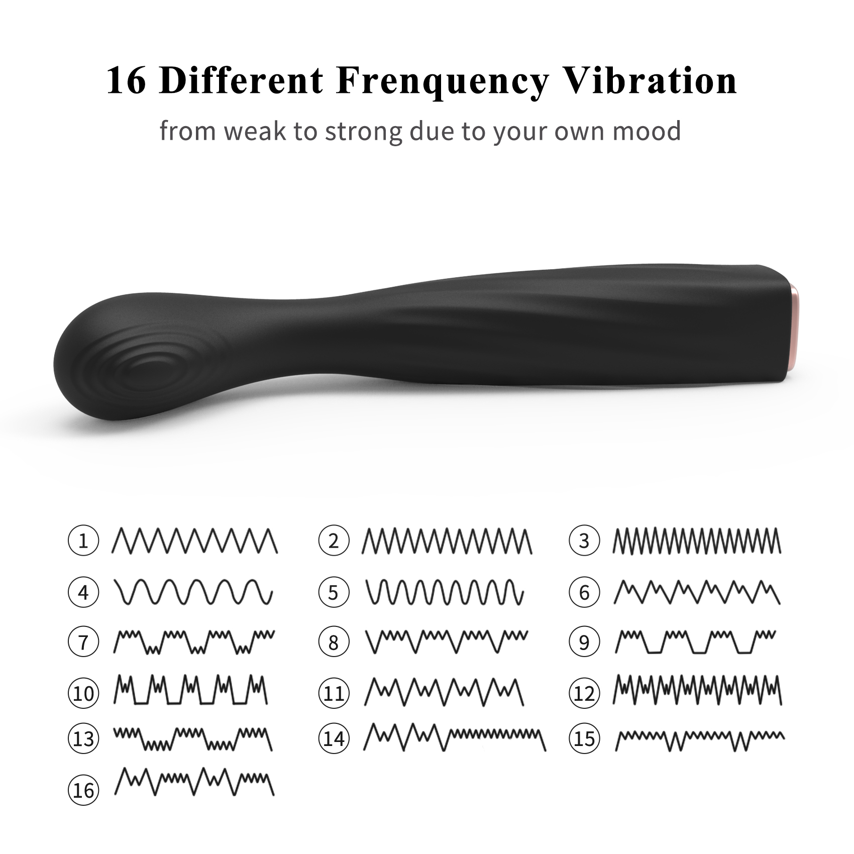 Gebogen G-spot vibrator