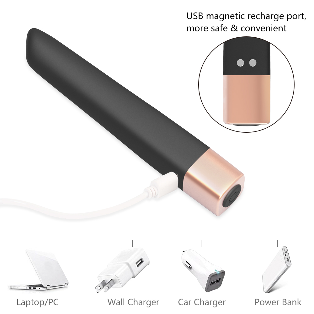 Slanke oplaadbare siliconen kogelvibrator