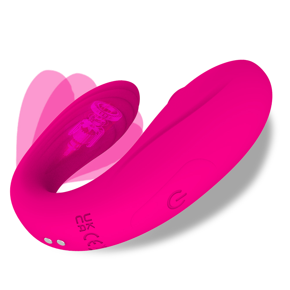 Draagbare koppelvibrator met zuigen