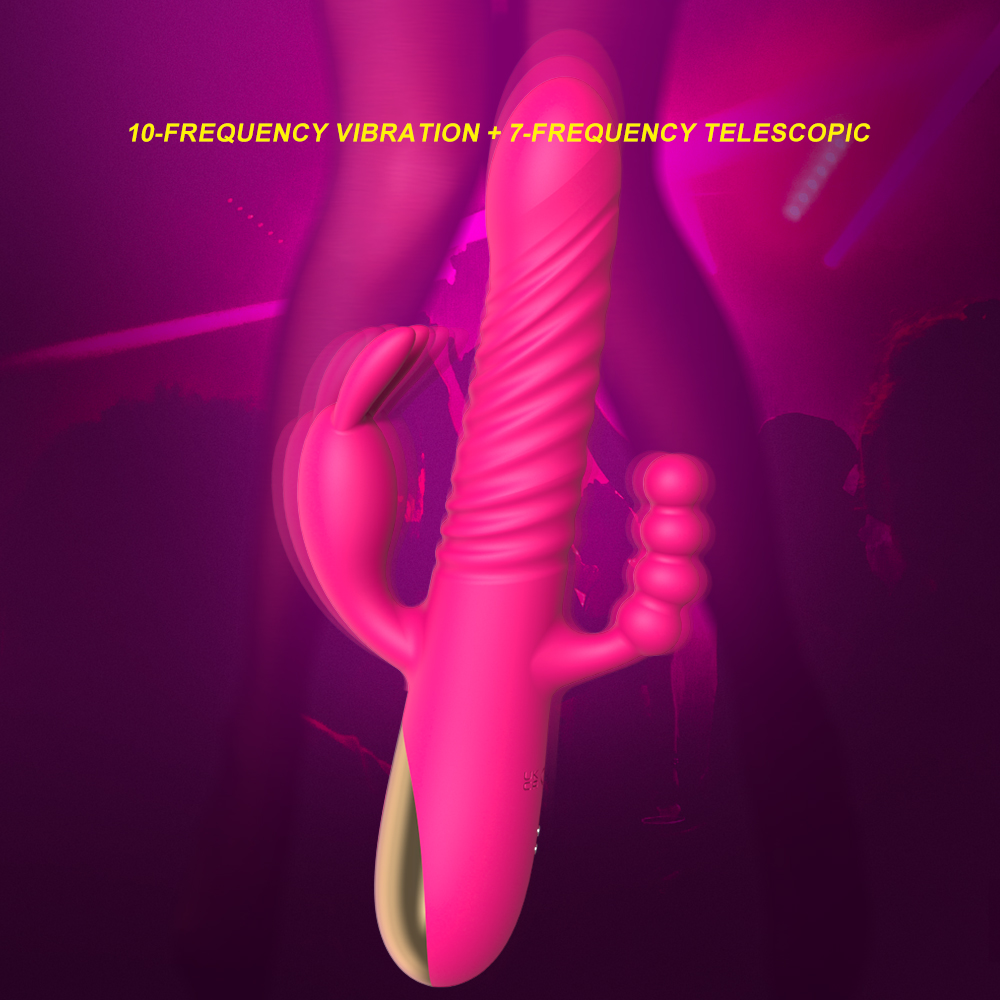 Konijnvibrator met dubbele actie