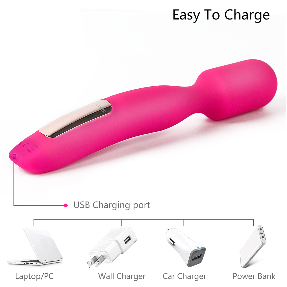 Oplaadbare siliconen wandmassager