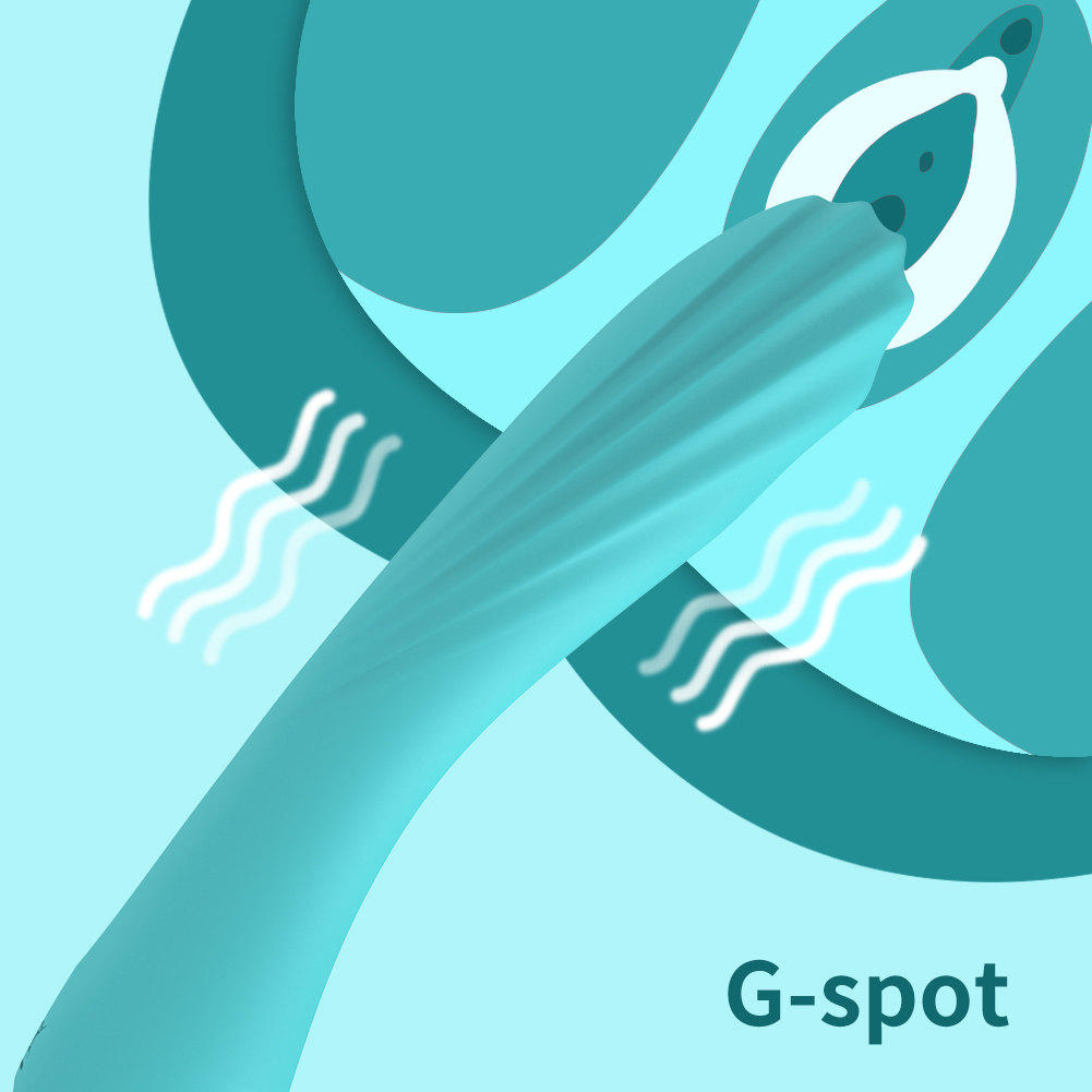 Zachte siliconen G-spot vibrator voor dames
