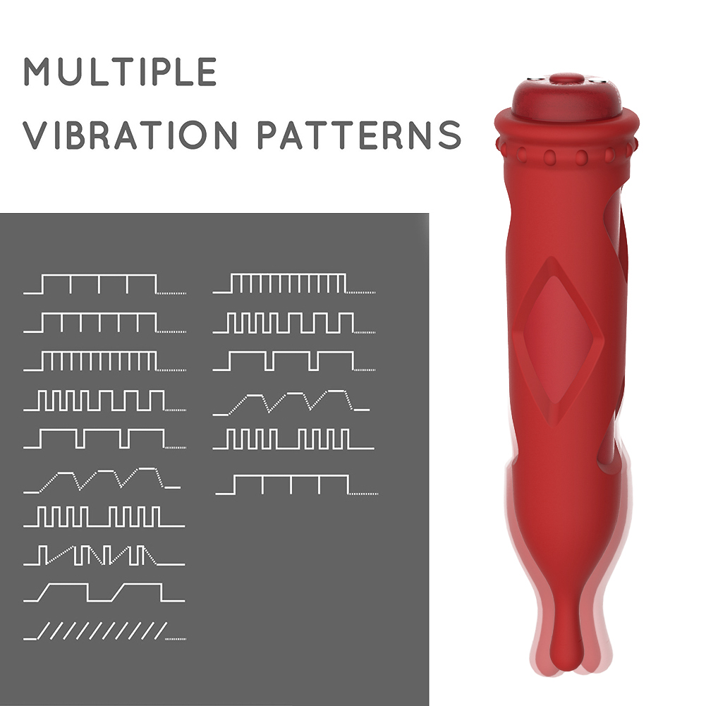 2-in-1 siliconen kogelmassageapparaat met textuur