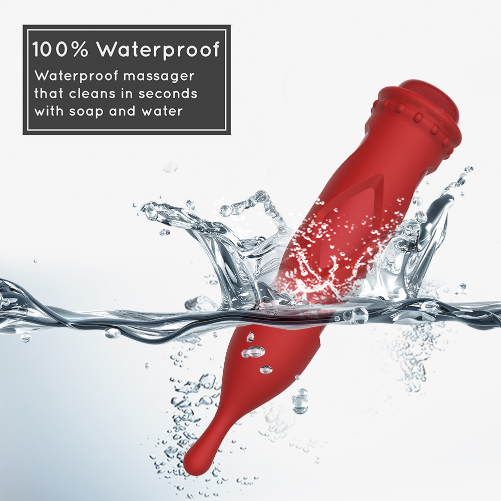 2-in-1 siliconen kogelmassageapparaat met textuur