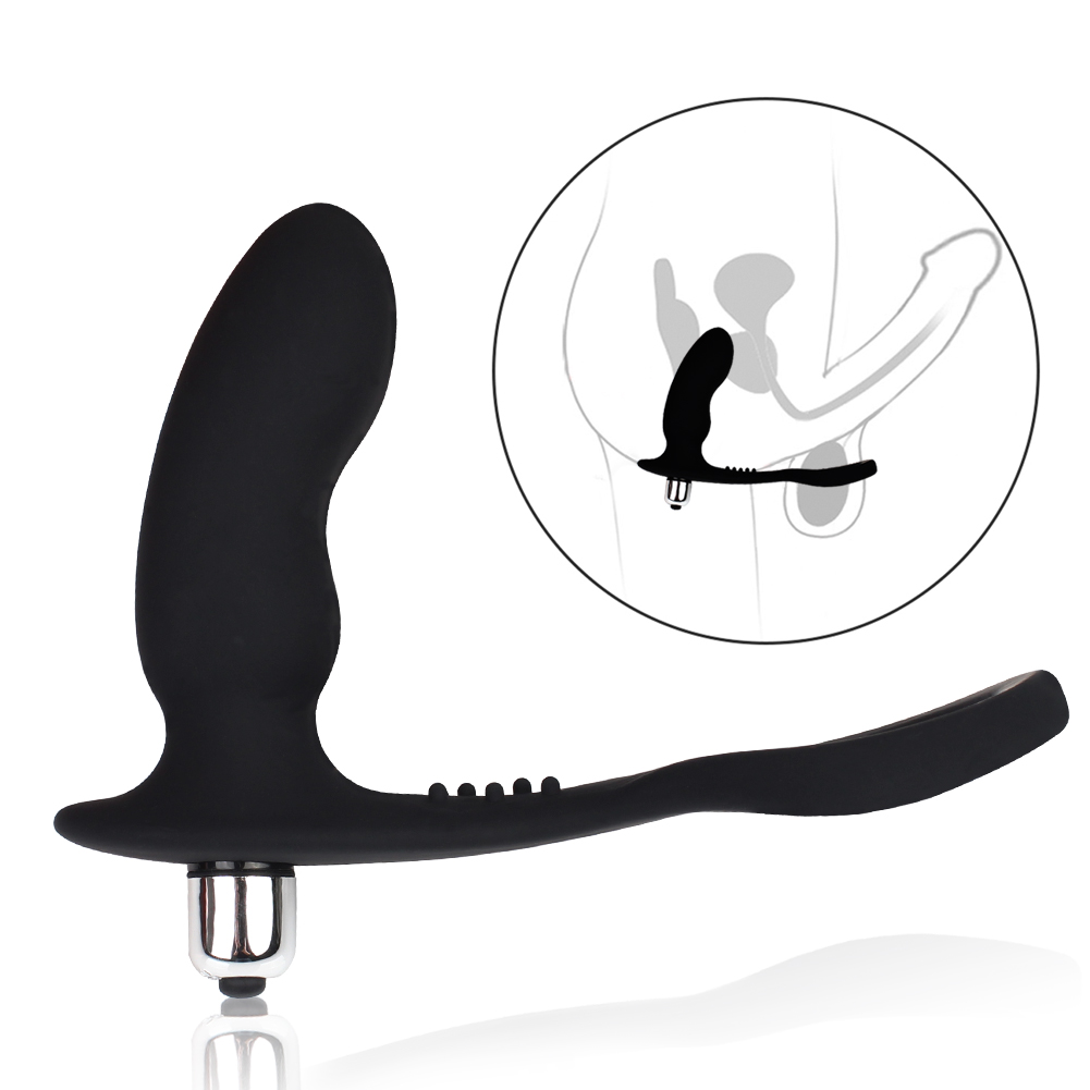 Massage met cockring-butplug