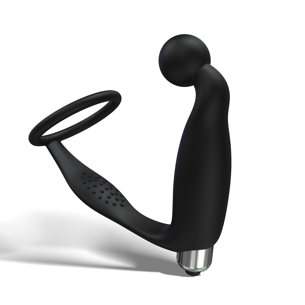 Vibrerende prostaatstimulator met buttplug met cockring