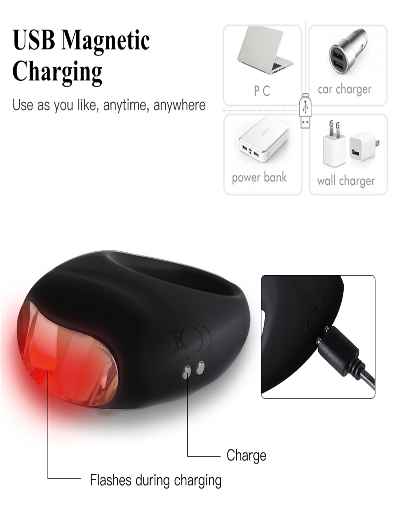 Vibrerende penisring lulvibrator voor man en koppel