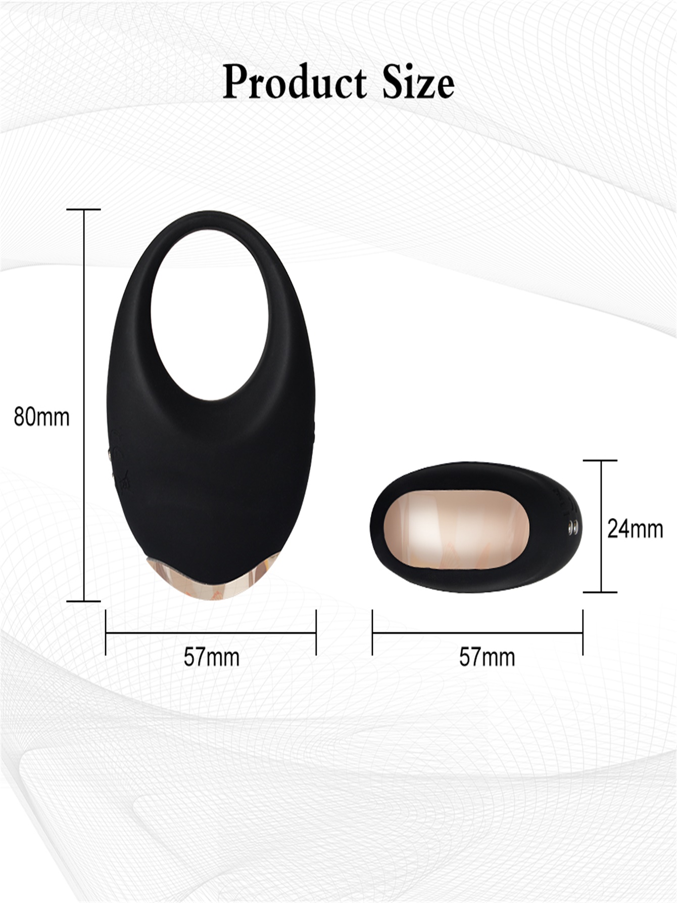 Vibrerende penisring lulvibrator voor man en koppel